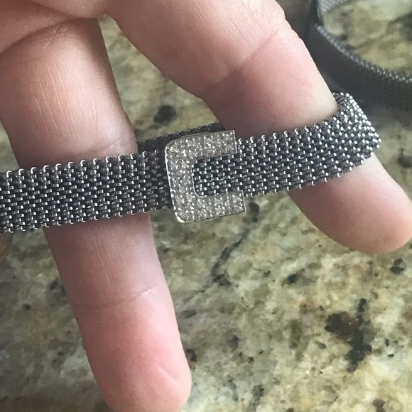 NWOT 14kt Wht Gold/Dia Charm Bracelet - Picture 5 of 8